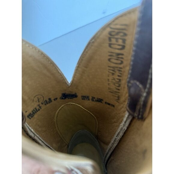 JUSTIN Llano Women’s 11” Brown Leather Cowboy Western BRL212 Size 7.5B NEW - Picture 16 of 16